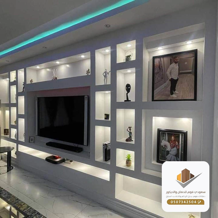 احدث ديكورات شاشات جبس