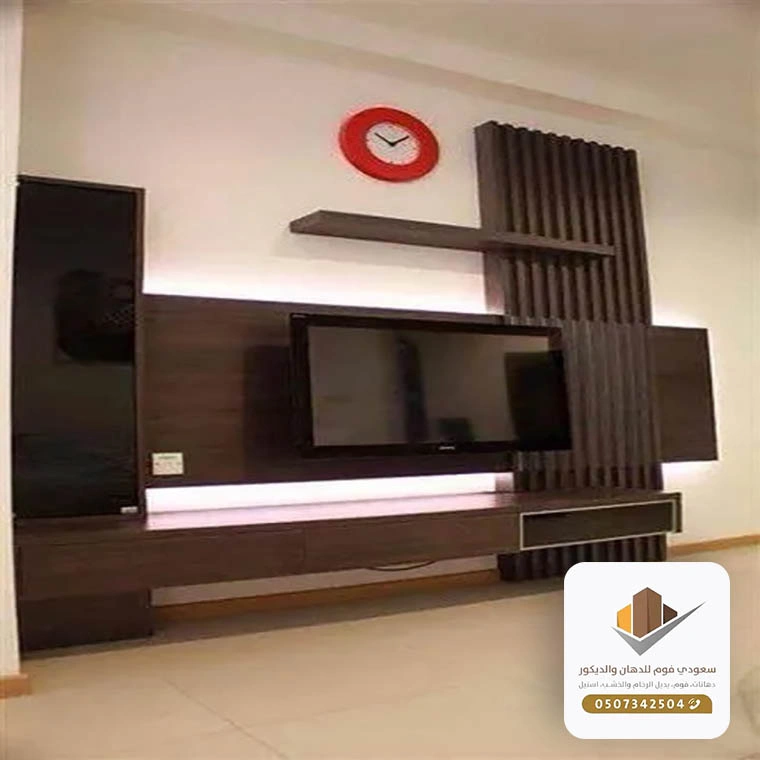 صور ديكورات شاشات بلازما جدة