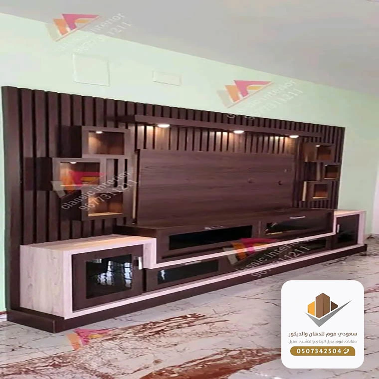 تركيب بيت شاشة خشب