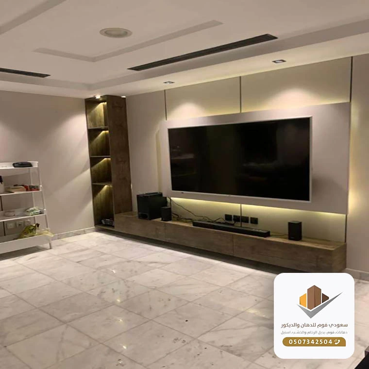 ديكورات شاشات التلفزيون