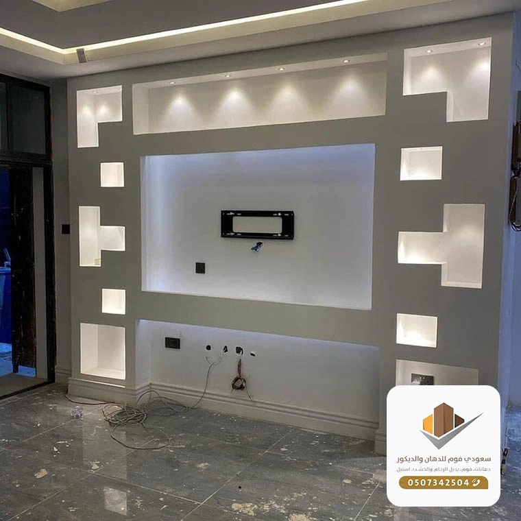 احدث ديكورات شاشات جبس