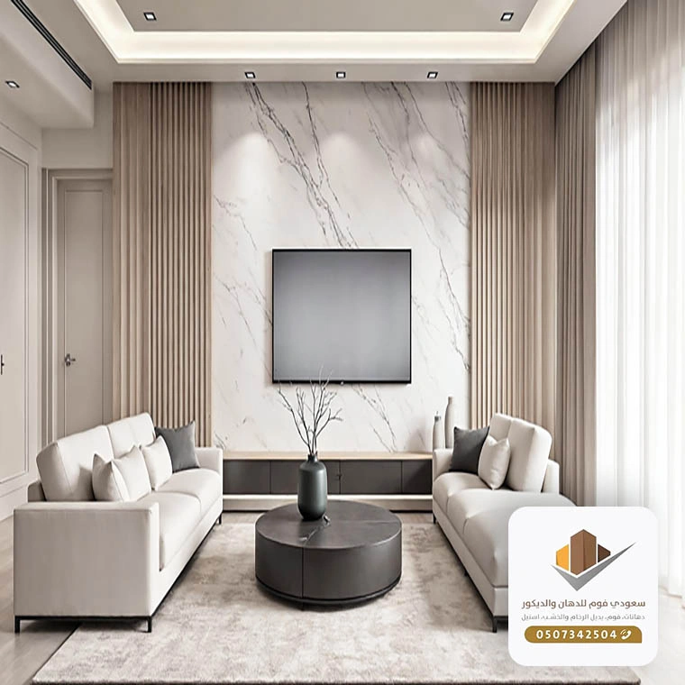 ديكورات شاشات بديل الرخام