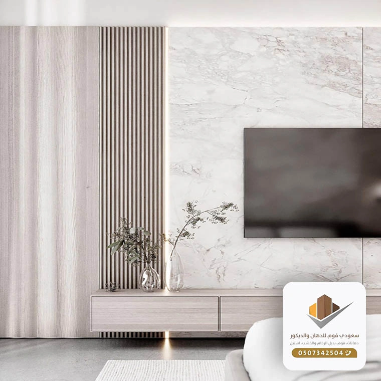 ديكورات شاشات بديل الرخام