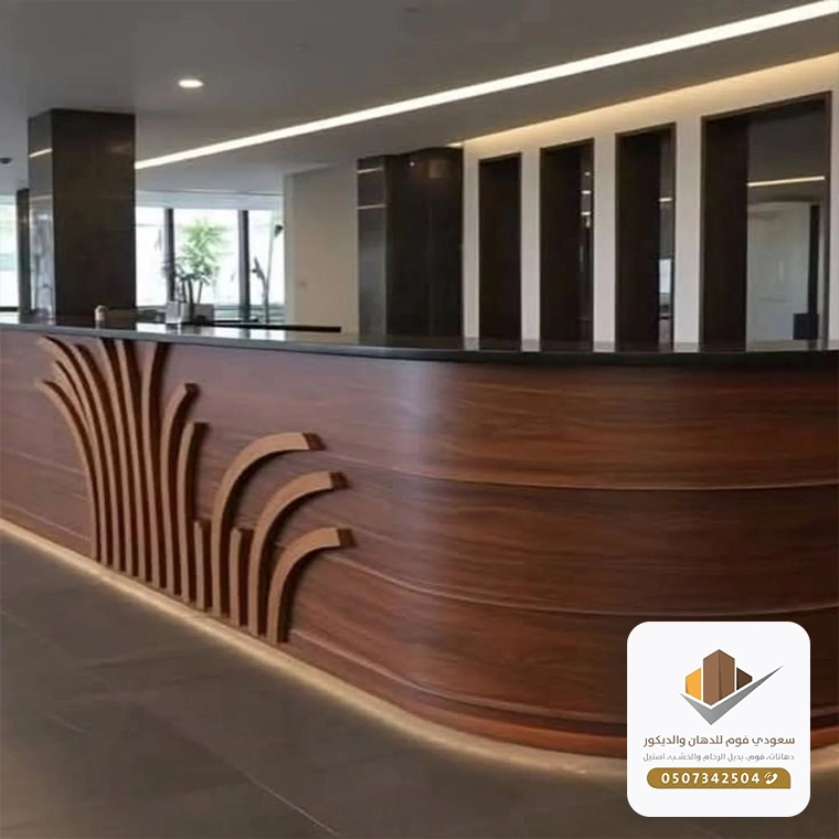 تصميم وتنفيذ ديكورات خشبية