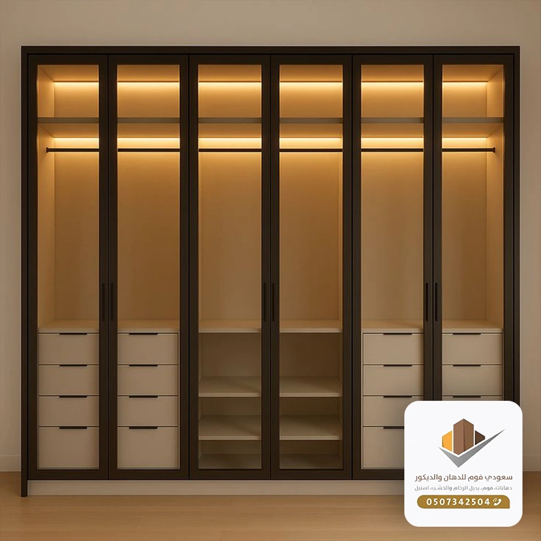 تصميم خزائن ملابس 2026 جدة
