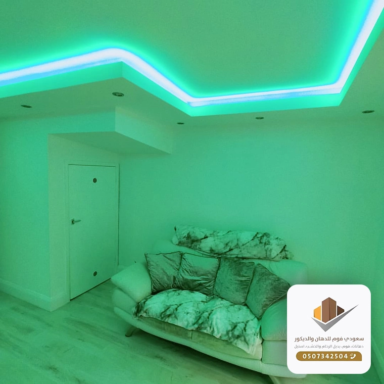 تصاميم ديكورات مع إضاءة مخفية