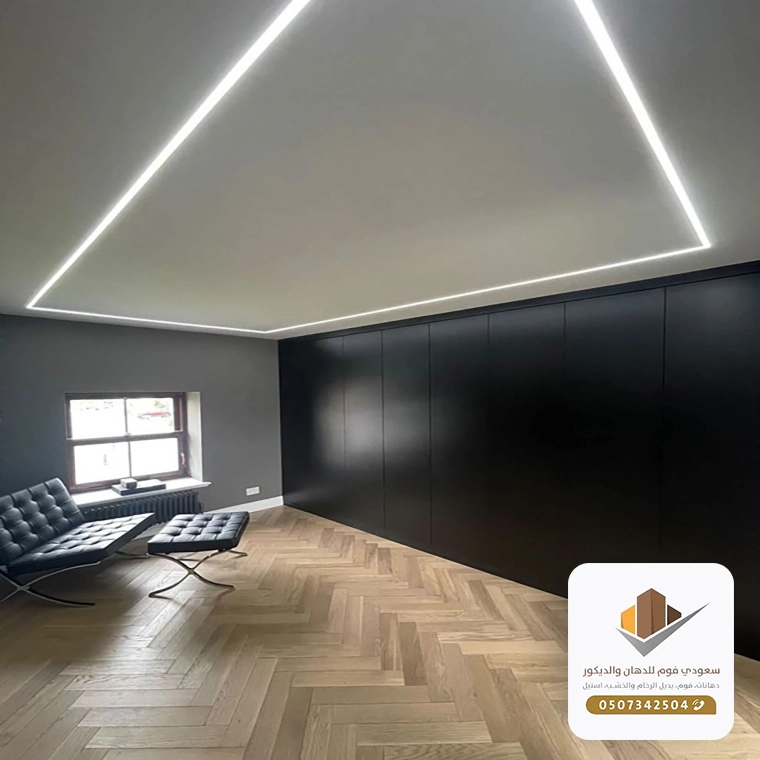 تصاميم ديكورات مع إضاءة مخفية 2026 جدة
