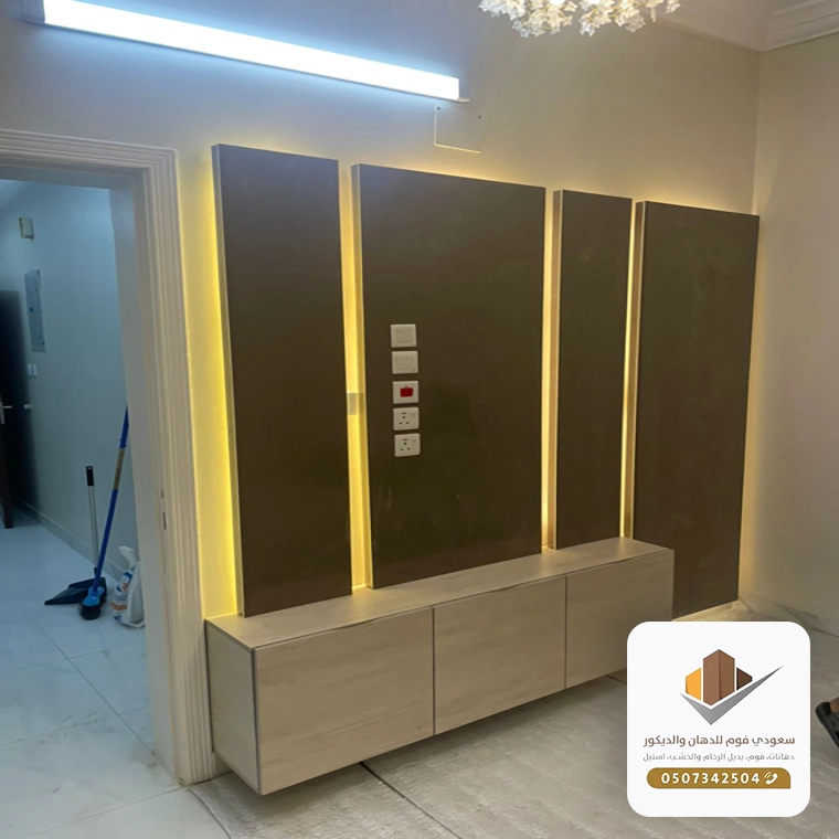 تصاميم ديكورات مع إضاءة مخفية 2026 جدة