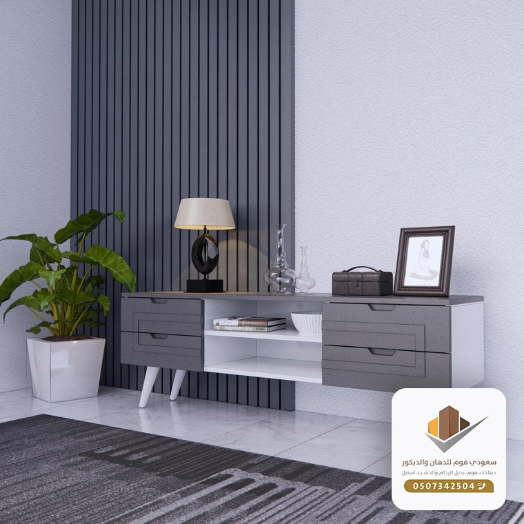 رفوف خشب مودرن في جدة