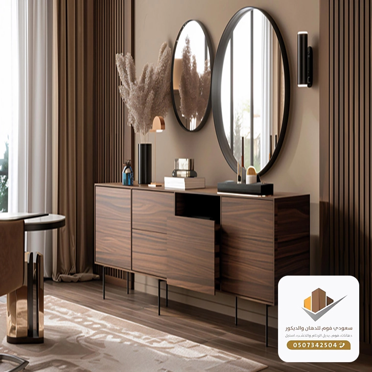 تركيب رفوف مع مرايا بجده